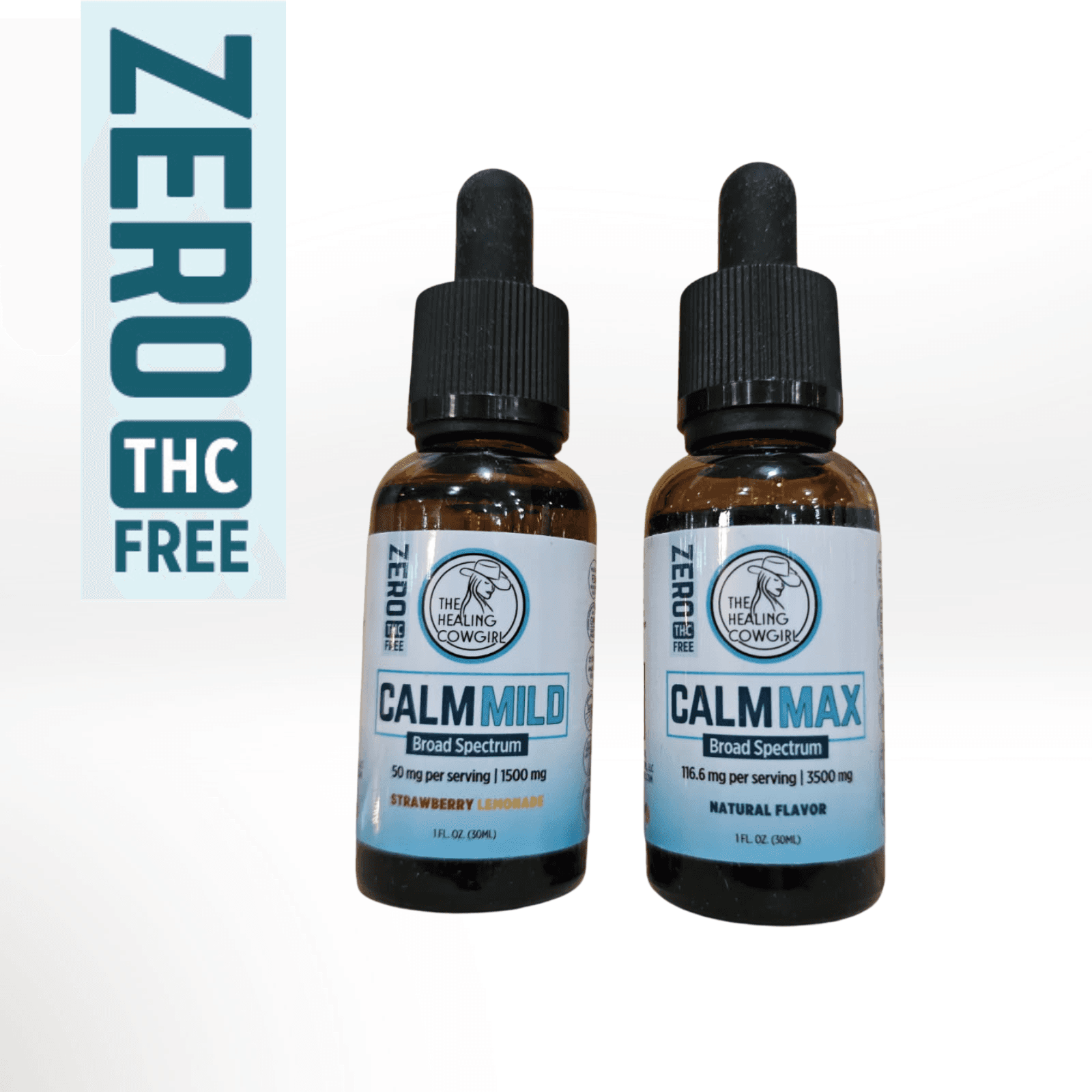 Broad Spectrum Hemp Oil – THC Free | Calm Mild & Calm Max