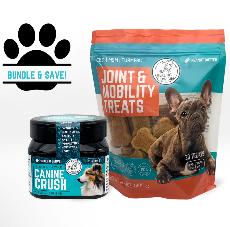 Our Canine Combo combines both popular Canine Crush and Hemp Dog Treats