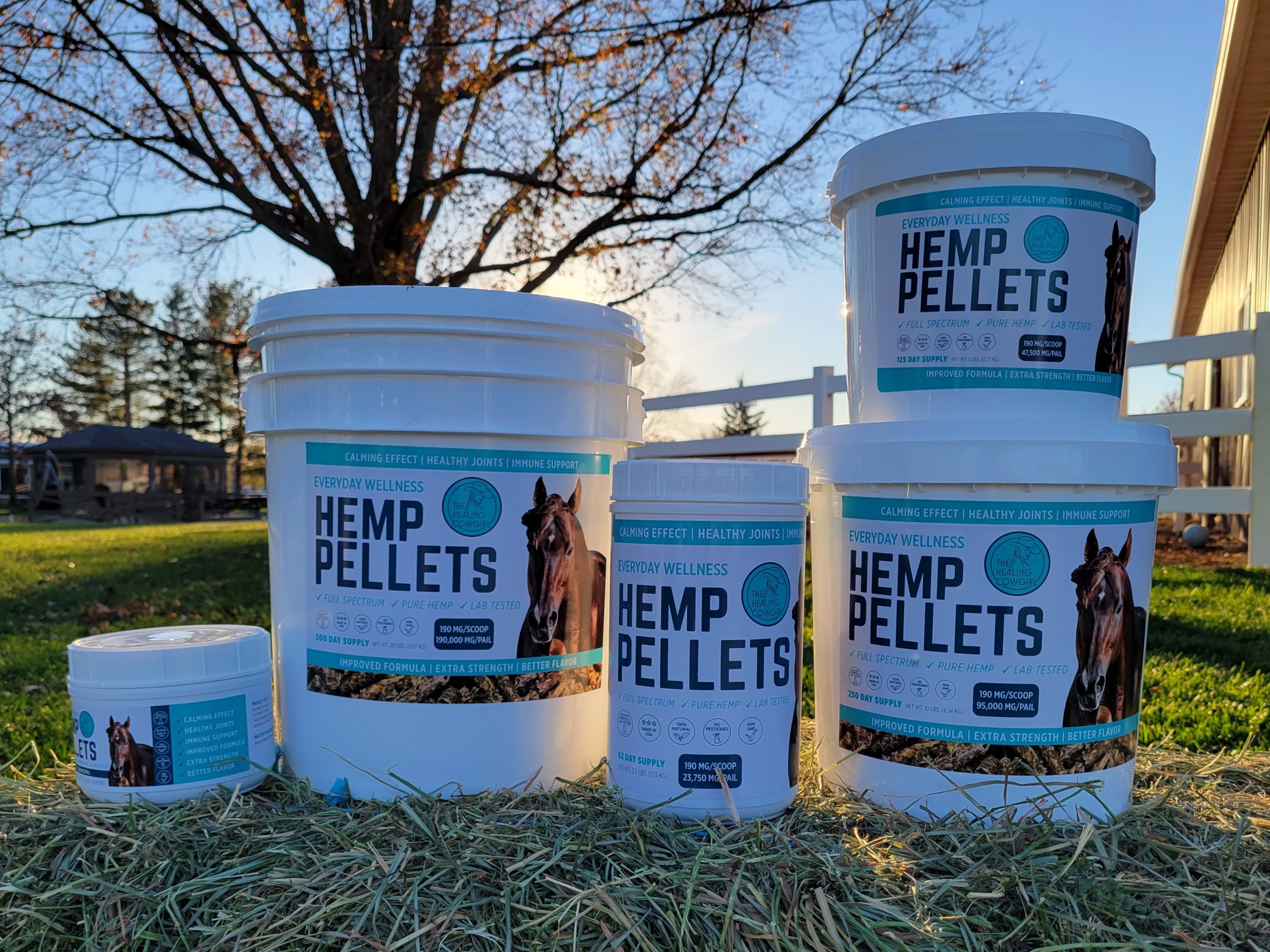 Everyday Wellness Hemp Pellets - perfect sizes for your farm