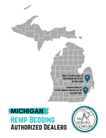 a map of michigan with pins for locations