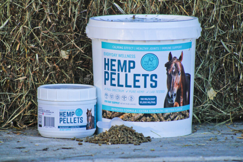 Our Everyday Wellness Hemp Pellets are a natural solution to your equine partner's needs.