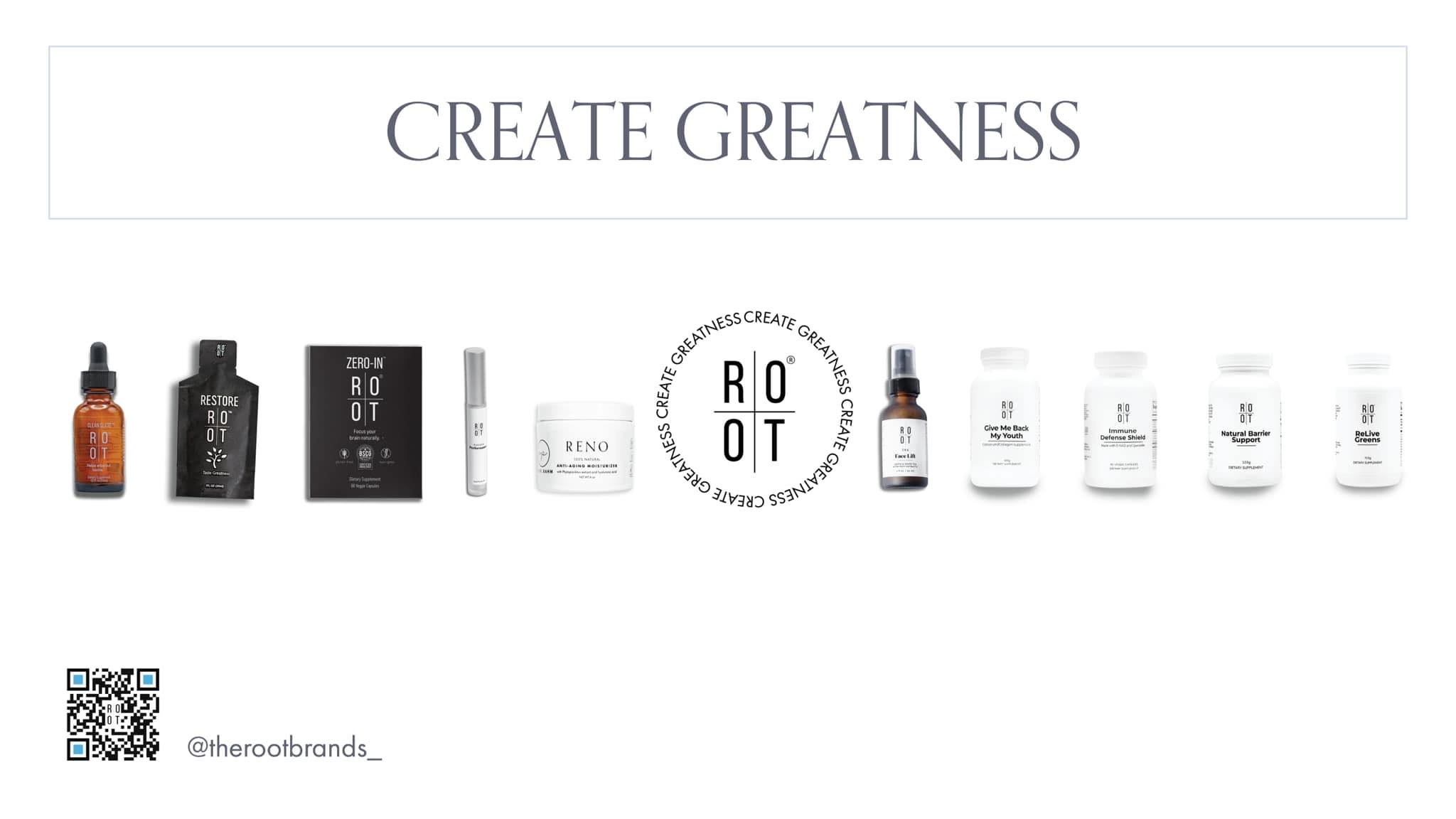 Exclusive line of The ROOT Brands product line