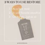 Restore - 3 ways to use our product